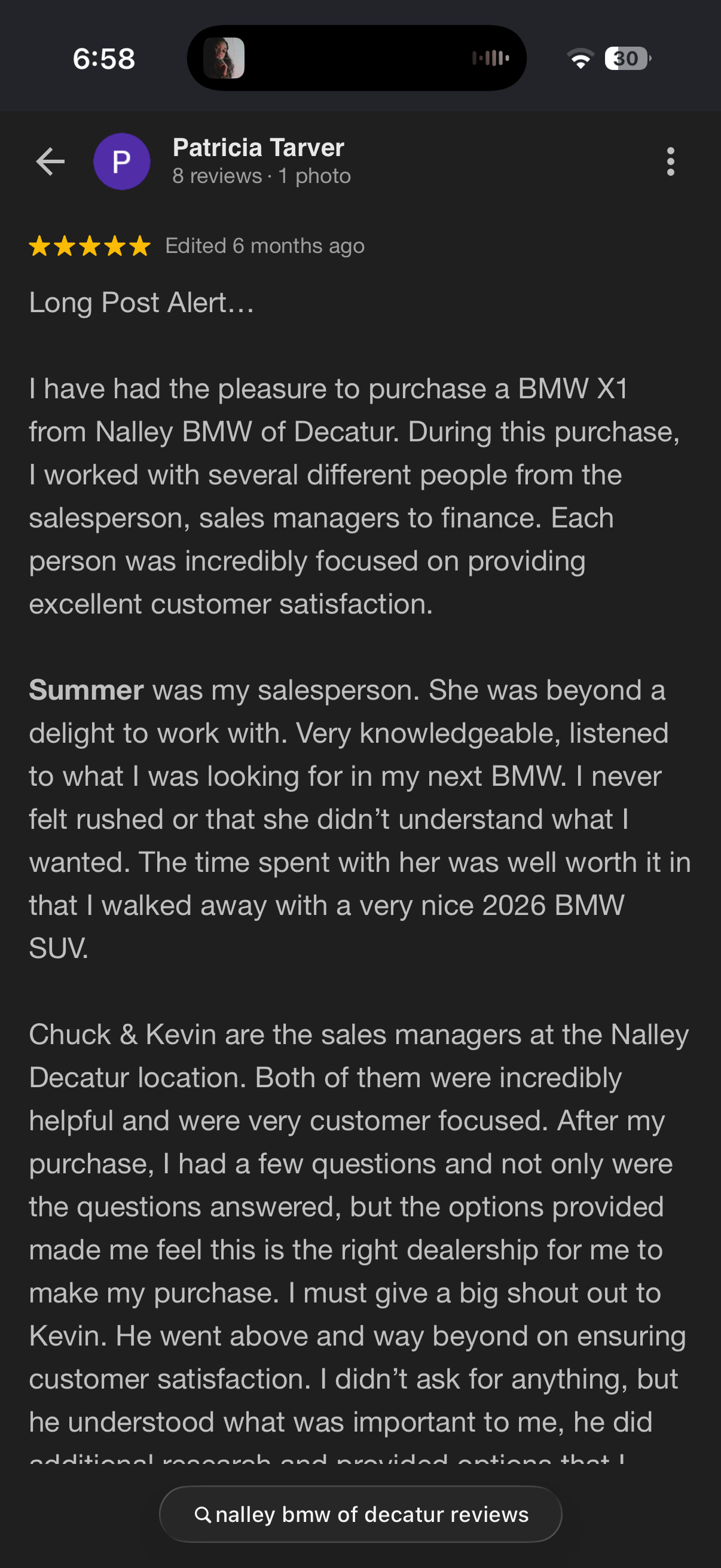 5-star Google review