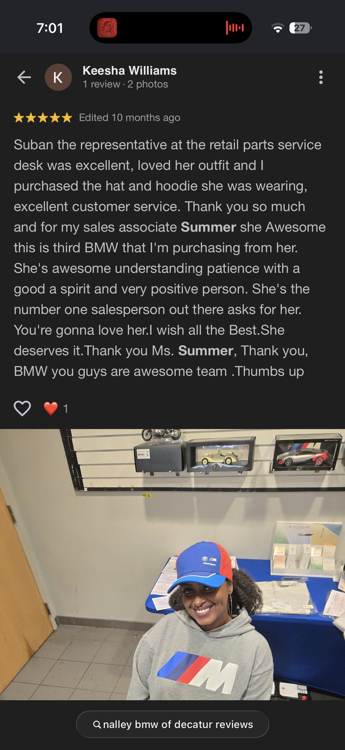 5-star Google review