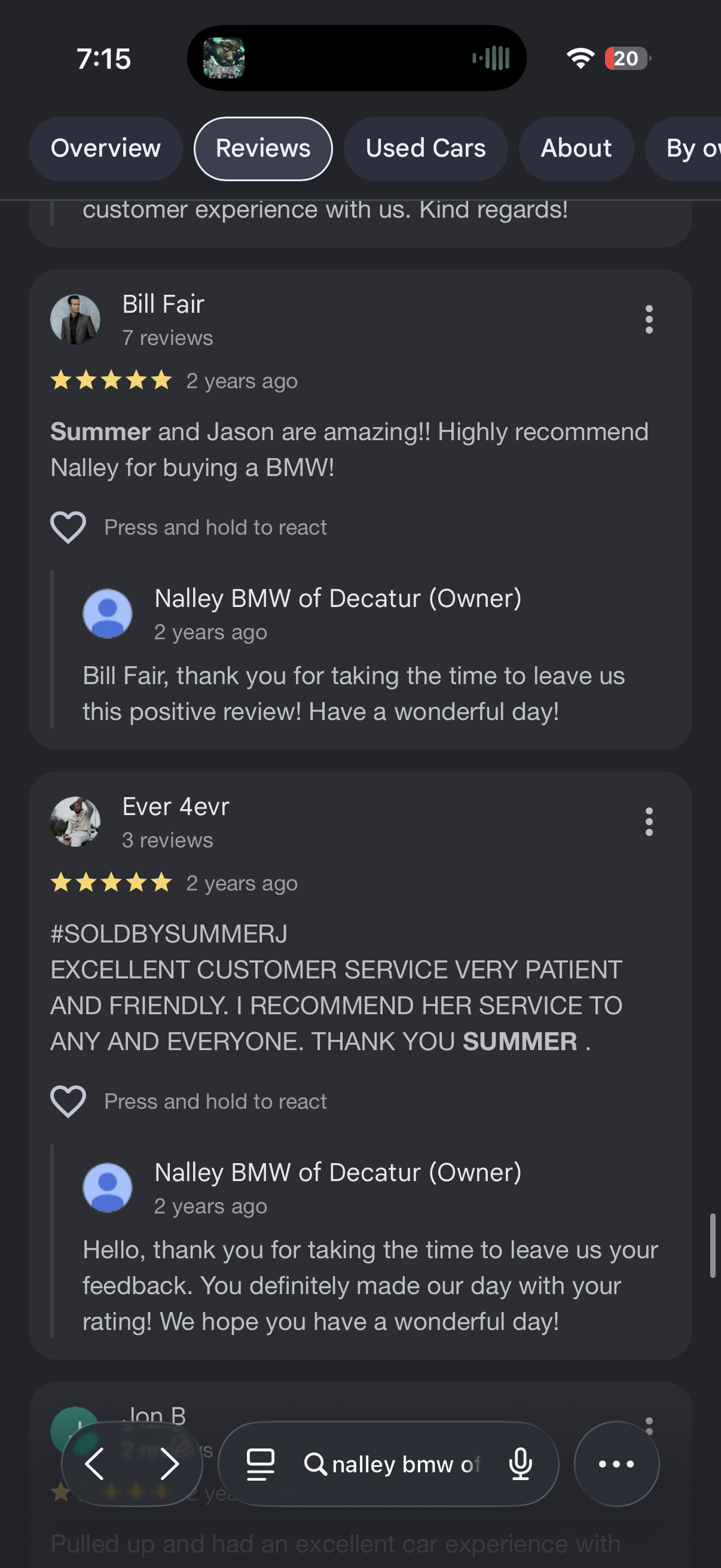 5-star Google review