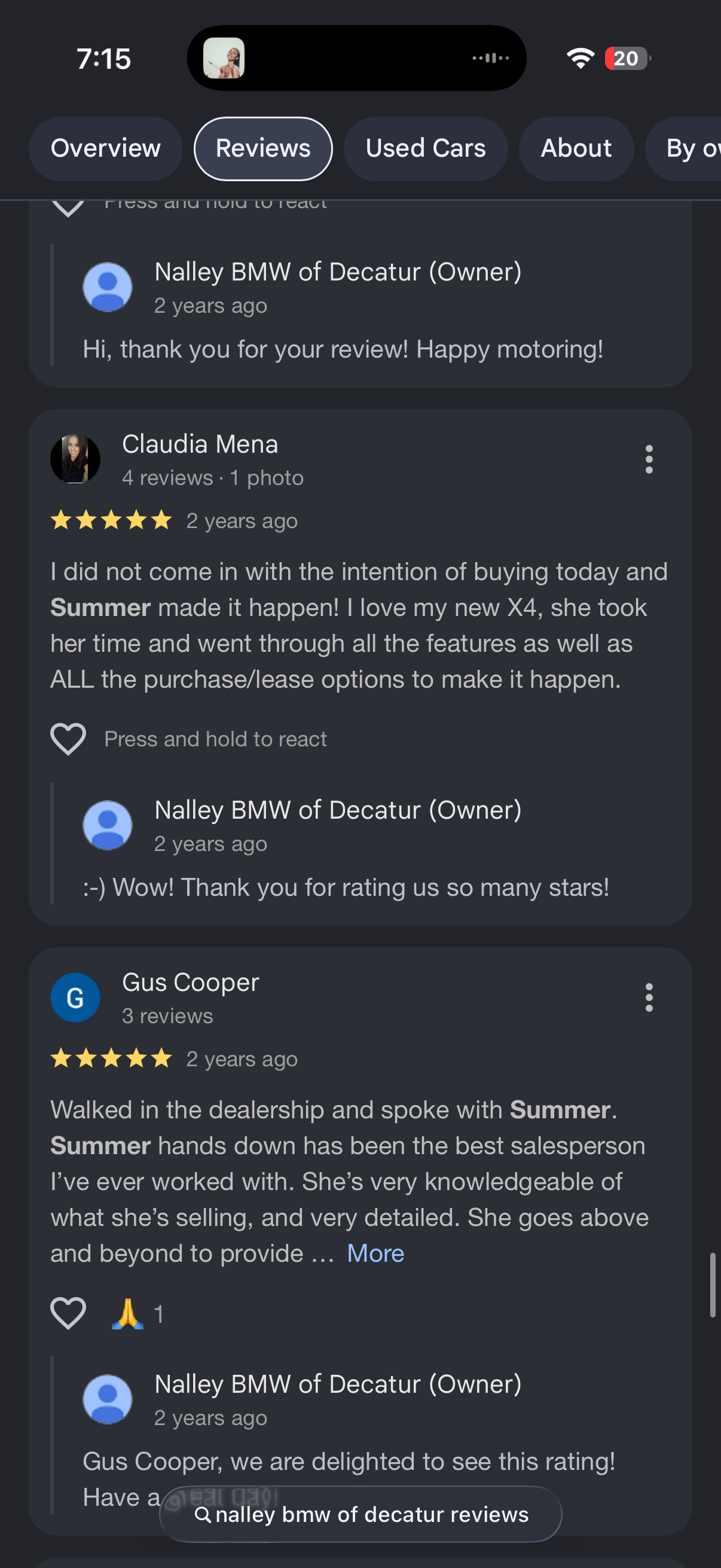 5-star Google review