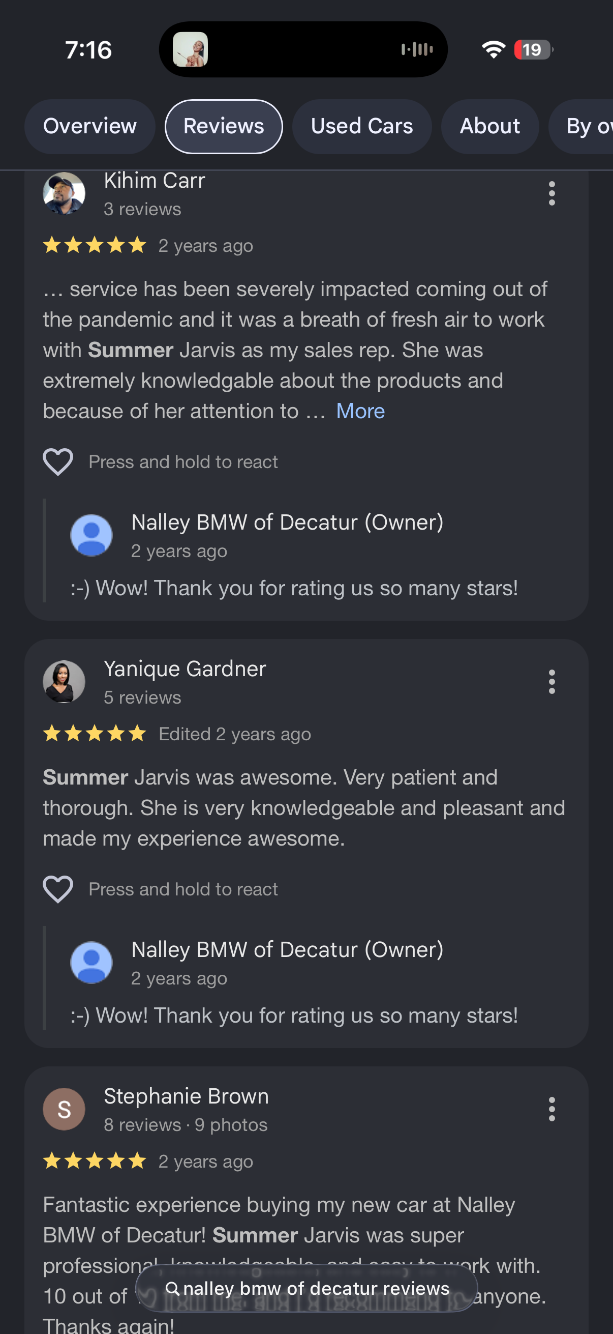 5-star Google review