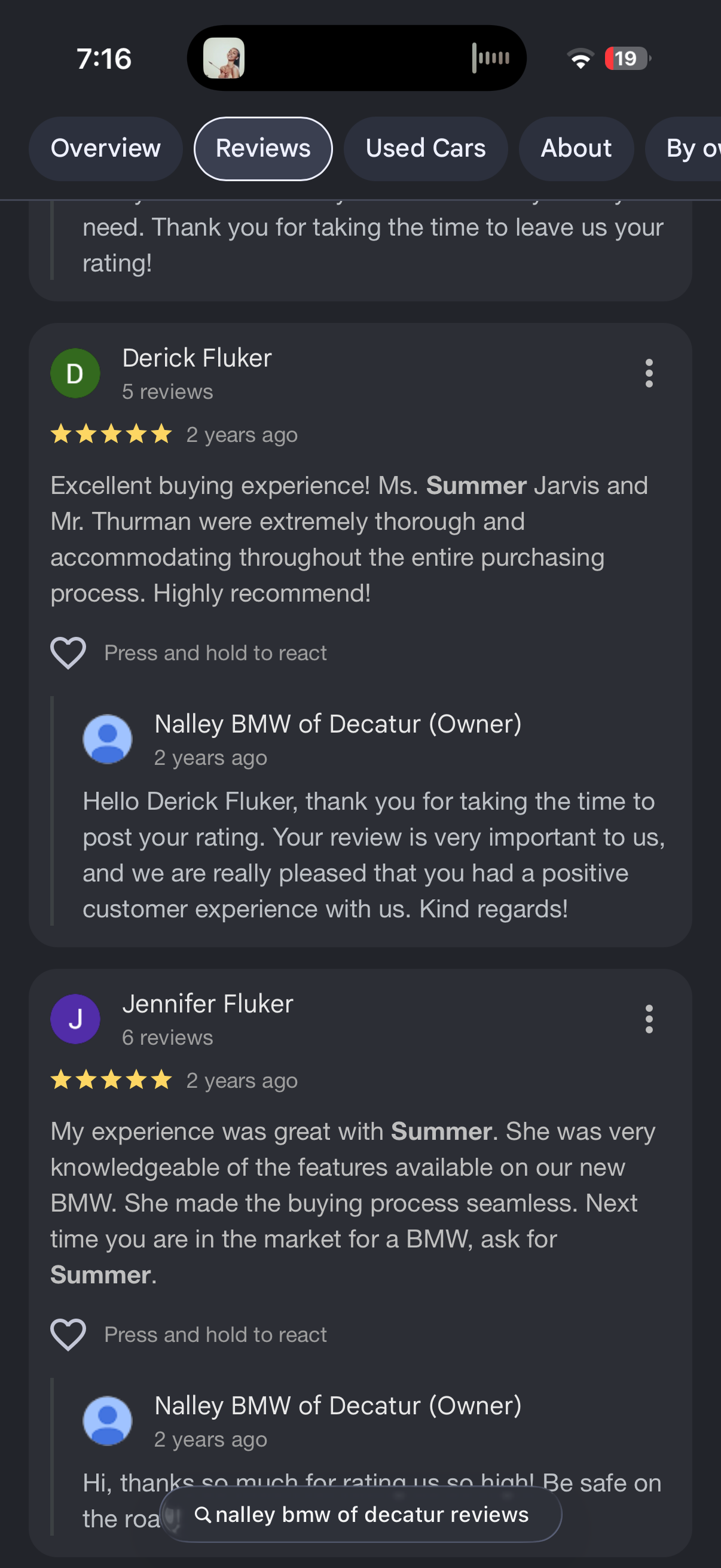 5-star Google review