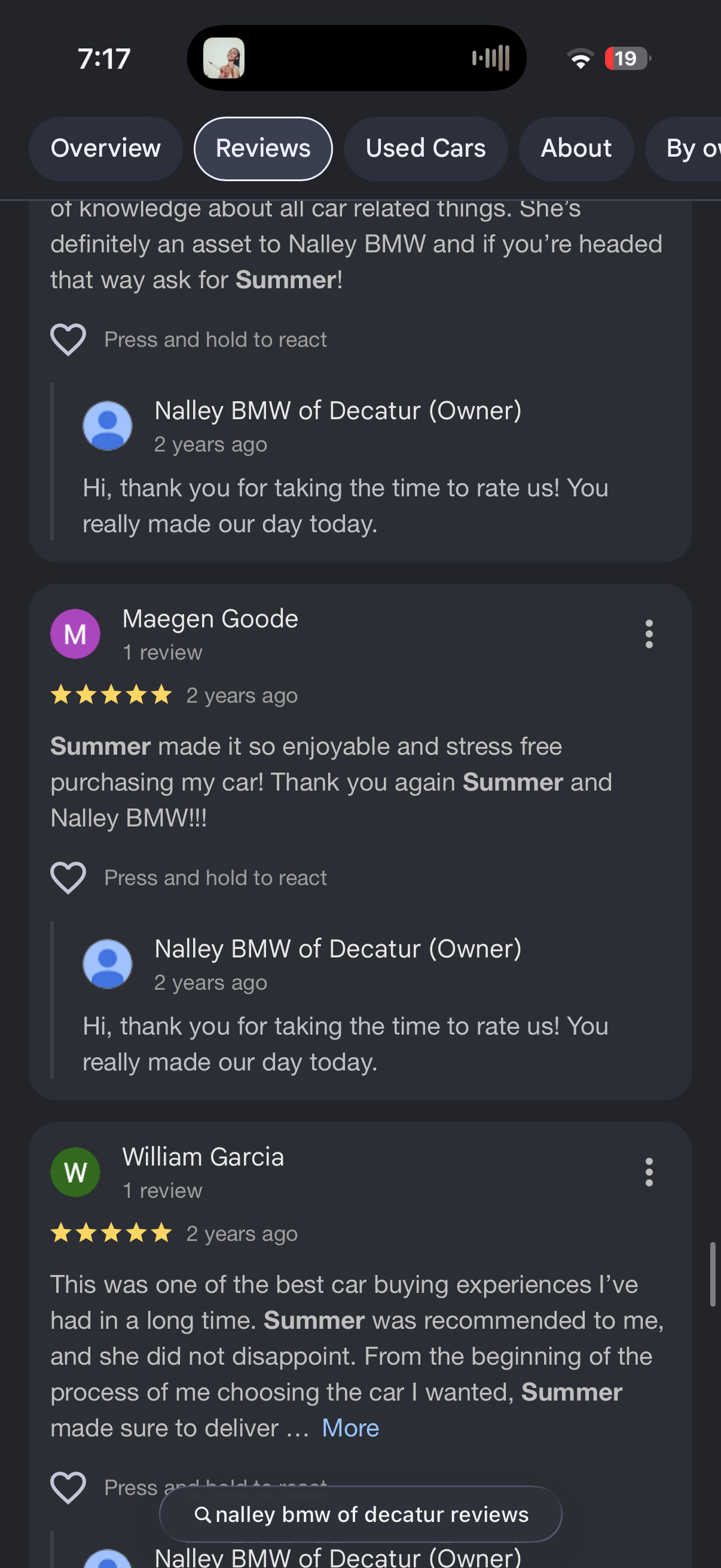 5-star Google review