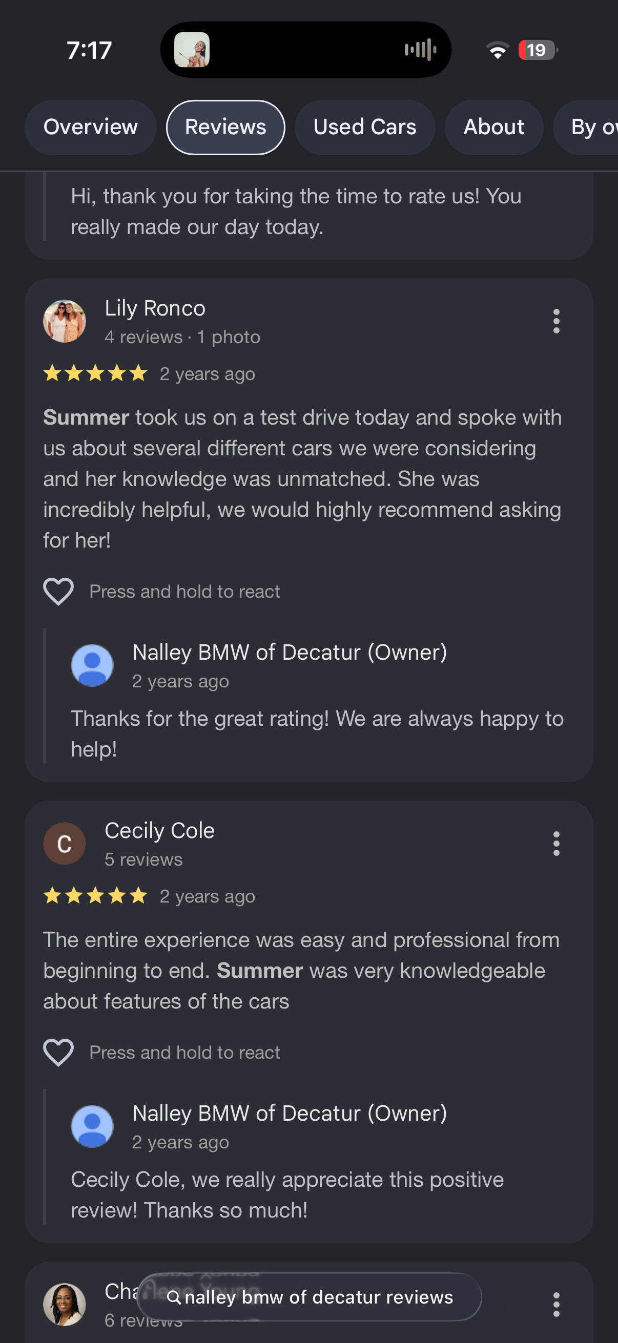 5-star Google review